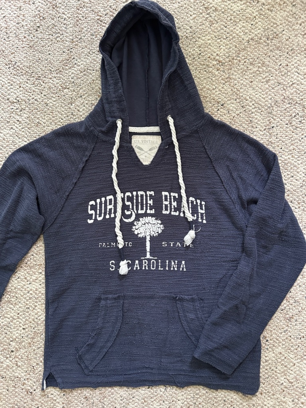 Surfside Beach South Carolina Navy Hoodie